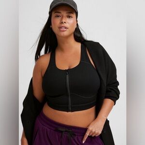 Torrid Low-Impact Wireless Zip-Front Active Sports Bra Size 0X